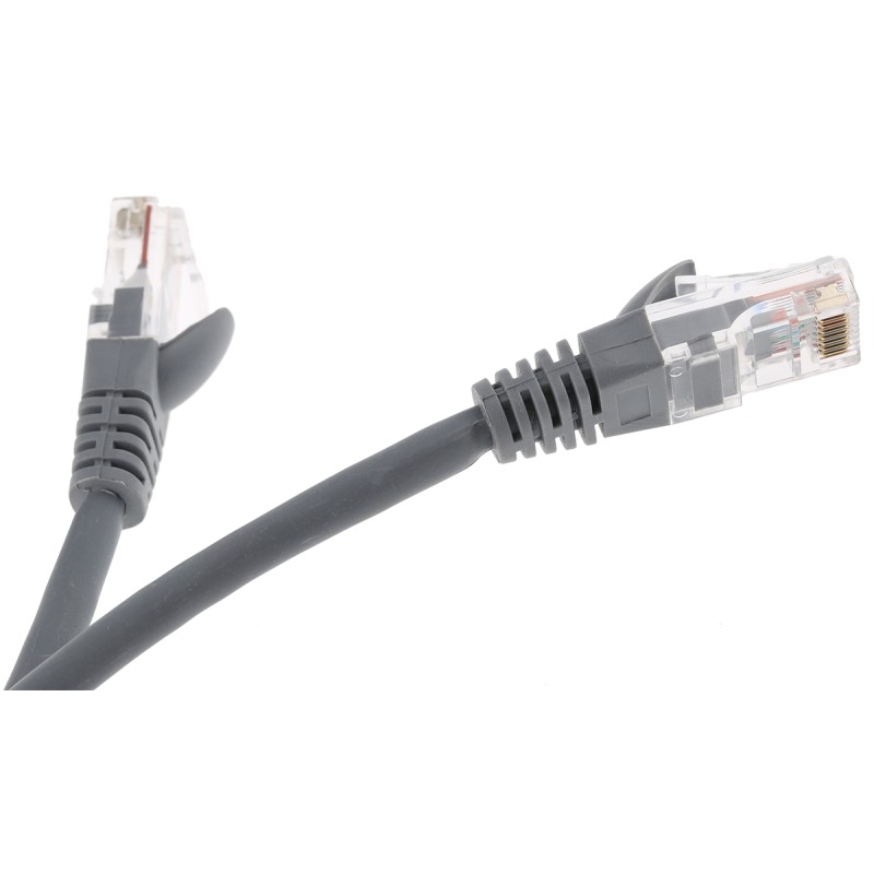 1 pcs - RS PRO Cat5e Male RJ45 to Male RJ45 Ethernet Cable, U/UTP, Grey LSZH Sheath, 3m