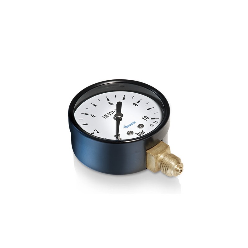 1 pcs - Bourdon Analogue Pressure Gauge 2.5bar Bottom Entry, MAT2-D20.B18, 0bar min.