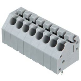 5 pcs - Wago 250 Series PCB Terminal Strip, 8-Pole, Female, 8-Way, PCB Mount, 10 (CSA) A, 5 (UL) A, 8 (IEC/EN 60664-1) A