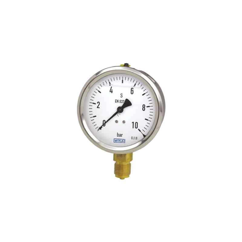 1 pcs - WIKA Analogue Pressure Gauge 400bar Bottom Entry, 7075651, UKAS, 0bar min.
