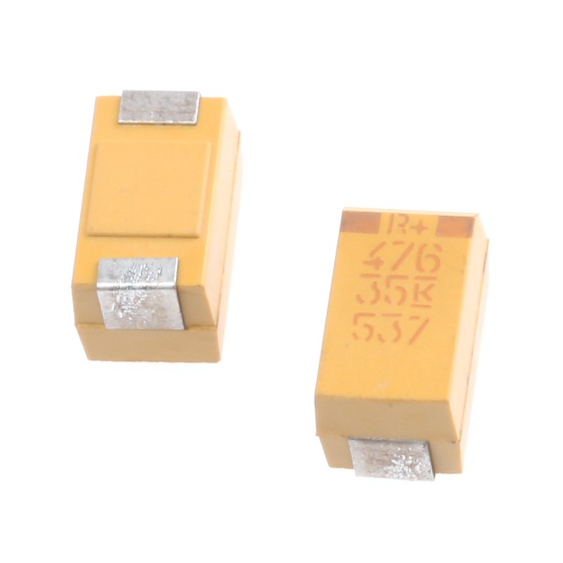 2 pcs - KEMET 47μF MnO2 Tantalum Capacitor 35V dc, T495 Series