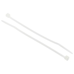 1 Bag of 100 - RS PRO Cable Tie, Sub Miniature, 71mm x 1.6 mm, White Nylon, Pk-100
