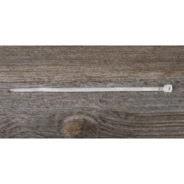 1 Bag of 100 - RS PRO Cable Tie, Sub Miniature, 71mm x 1.6 mm, White Nylon, Pk-100