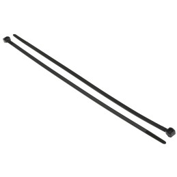 1 Bag of 100 - HellermannTyton Cable Tie, 200mm x 3.4 mm, Black Polyamide 6.6 (PA66), Pk-100