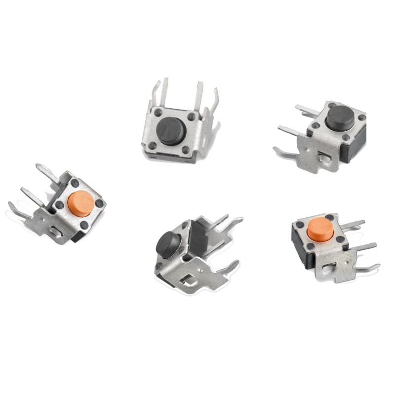 10 pcs - Pink Round Tactile Switch, SPST 50 mA 8.35mm Through Hole