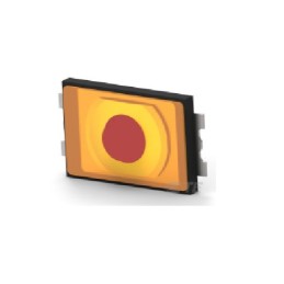 10 pcs - Black Round Button Tactile Switch, SPST 50 mA Surface Mount