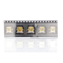 5 pcs - Molex Right Angle, SMT, Socket Type Mini B 2.0 USB Connector