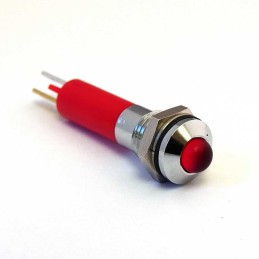 1 pcs - CML Innovative Technologies 1908X35X Series Red Panel Mount Indicator, 24V dc, 8mm Mounting Hole Size, IP67