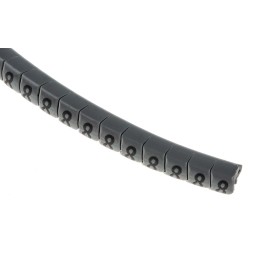 1 Bag of 250 - HellermannTyton Helagrip Slide On Cable Markers, Black on Grey, Pre-printed '8', 2 - 5mm Cable
