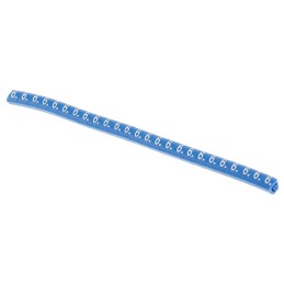 1 Bag of 250 - HellermannTyton Helagrip Slide On Cable Markers, White on Blue, Pre-printed '6', 2 - 5mm Cable