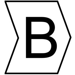 1 Bag of 250 - HellermannTyton Helagrip Slide On Cable Markers, Black on White, Pre-printed 'B', 2 - 5mm Cable