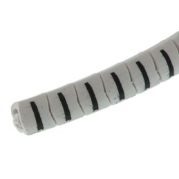 1 Bag of 250 - HellermannTyton Helagrip Slide On Cable Markers, Black on White, Pre-printed 'I', 2 - 5mm Cable