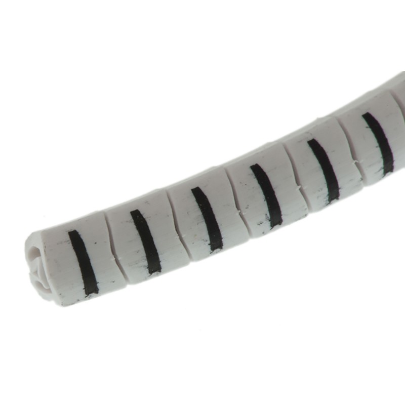 1 Bag of 250 - HellermannTyton Helagrip Slide On Cable Markers, Black on White, Pre-printed 'I', 2 - 5mm Cable
