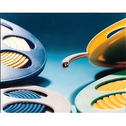 1 Bag of 250 - HellermannTyton Helagrip Slide On Cable Markers, Black on White, Pre-printed 'H', 2 - 5mm Cable