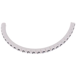 1 Bag of 250 - HellermannTyton Helagrip Slide On Cable Marker, Black on White, Pre-printed 'C', 1 - 3mm Cable