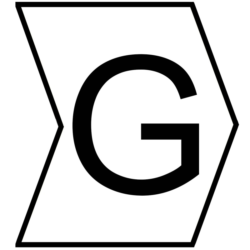 1 Bag of 250 - HellermannTyton Helagrip Slide On Cable Markers, Black on White, Pre-printed 'G', 2 - 5mm Cable