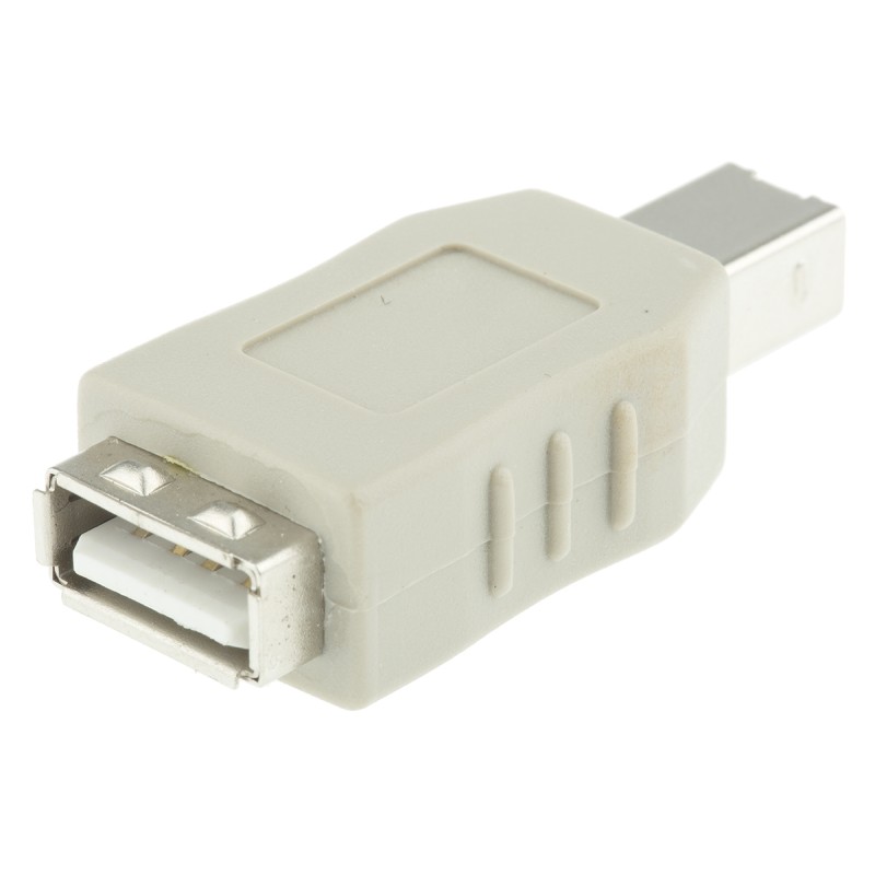 1 pcs - RS PRO USB A Female to USB B Male Adapter