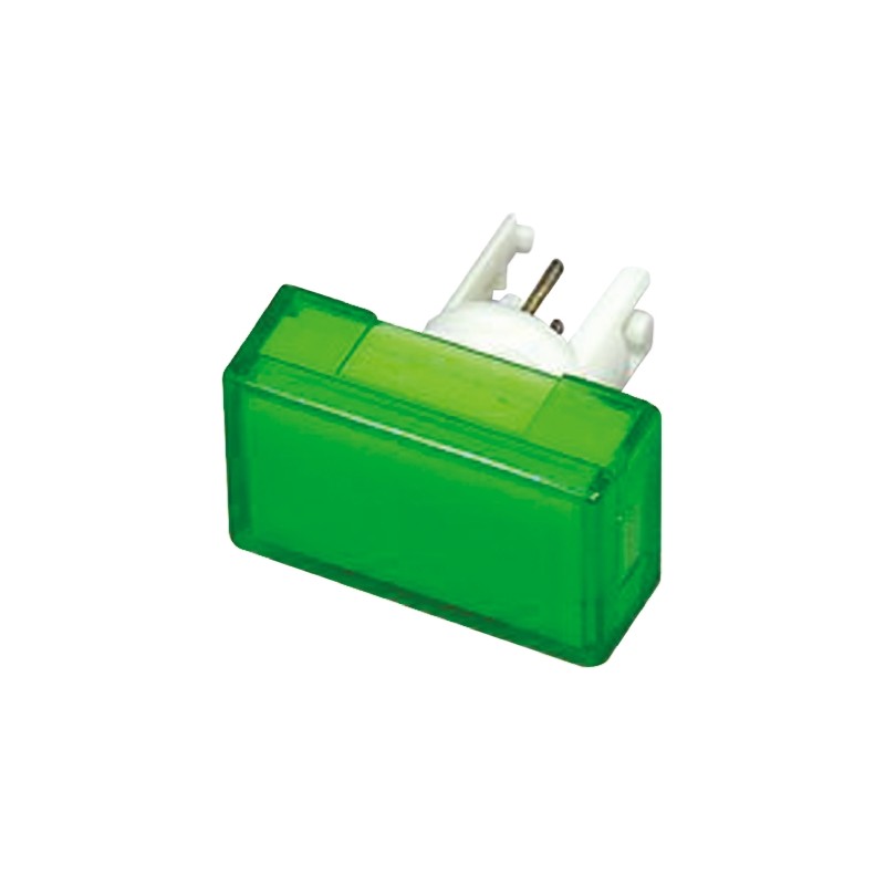 1 pcs - Omron Green Rectangular Push Button Lens for Use with A3D Series