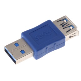 1 pcs - RS PRO USB A Male to USB A Female Adapter