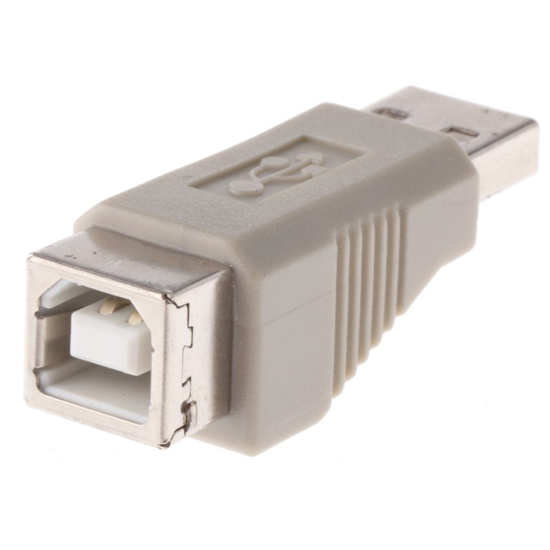 1 pcs - RS PRO USB A Male to USB B Female Adapter