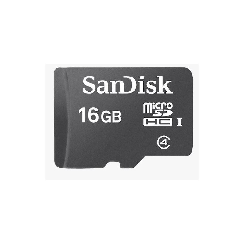 1 pcs - Sandisk 16 GB MicroSDHC Micro SD Card, Class 10