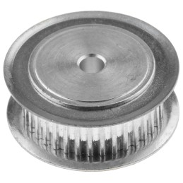 1 pcs - RS PRO Timing Belt Pulley, Aluminium, Zinc Plated Steel 6.4mm Belt Width x 2mm Pitch, 36 Tooth