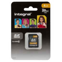 1 pcs - Integral Memory 4 GB SDHC SD Card, Class 10