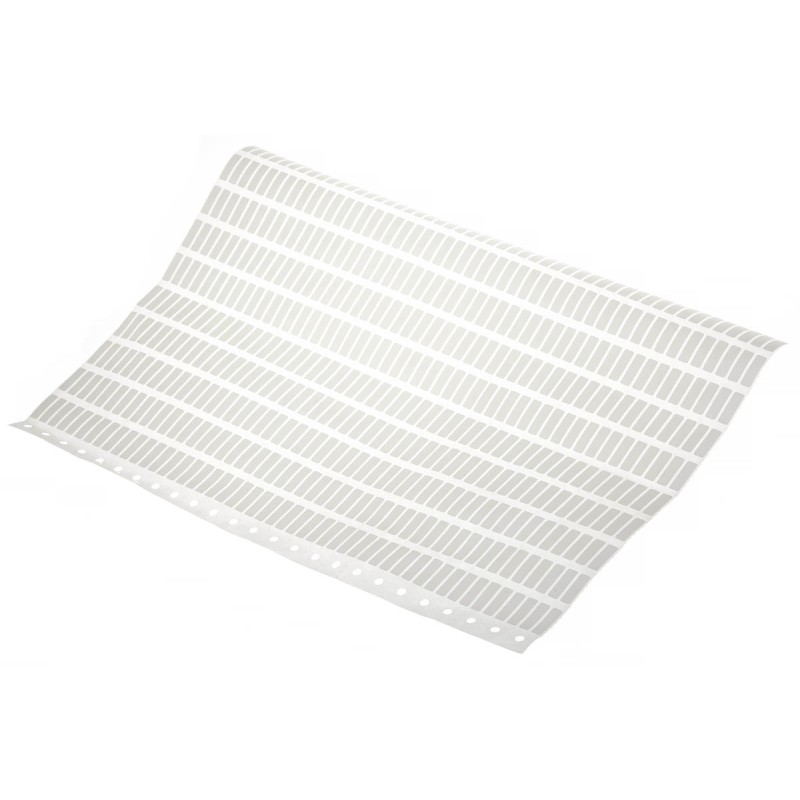 1 Box of 500 - Brady White Adhesive Printer Label Sheet, Pack of 500