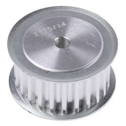 1 pcs - RS PRO Timing Belt Pulley, Aluminium 16mm Belt Width x 5mm Pitch, 24 Tooth