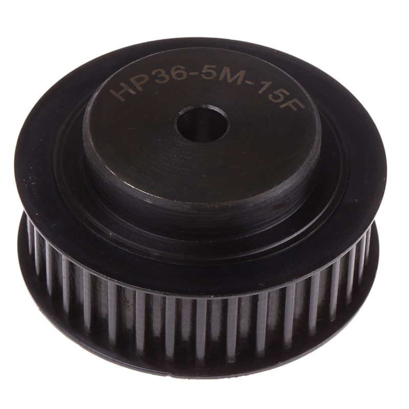 1 pcs - RS PRO Timing Belt Pulley, Steel 15mm Belt Width x 5mm Pitch, 36 Tooth