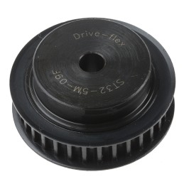 1 pcs - RS PRO Timing Belt Pulley, Steel 9mm Belt Width x 5mm Pitch, 32 Tooth