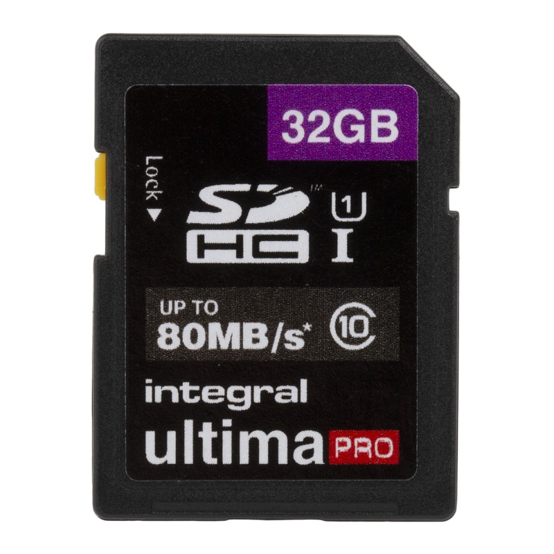 1 pcs - Integral Memory 32 GB SDHC SD Card, Class 10, UHS-1 U1