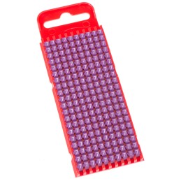 1 Bag of 200 - HellermannTyton WIC1 Snap On Cable Markers, Violet, Pre-printed '7', 2 - 2.8mm Cable