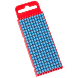 1 Bag of 200 - HellermannTyton WIC1 Snap On Cable Markers, Blue, Pre-printed '6', 2 - 2.8mm Cable