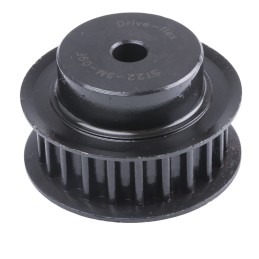 1 pcs - RS PRO Timing Belt Pulley, Steel 9mm Belt Width x 5mm Pitch, 22 Tooth