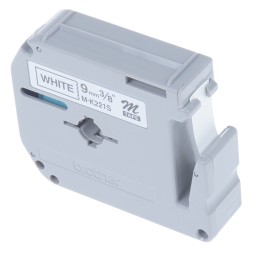 1 pcs - Brother Black on White Label Printer Tape, 4 m Length, 9 mm Width