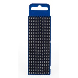 1 Bag of 200 - HellermannTyton WIC2 Snap On Cable Markers, Black, Pre-printed '0', 2.8 - 3.8mm Cable