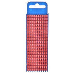 1 Bag of 200 - HellermannTyton WIC2 Snap On Cable Markers, Red, Pre-printed '2', 2.8 - 3.8mm Cable