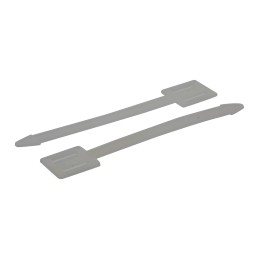 1 Bag of 100 - HellermannTyton Arrowtag Cable Tie Cable Markers, Natural, Pre-printed '-0', 1.7 - 3.6mm Cable