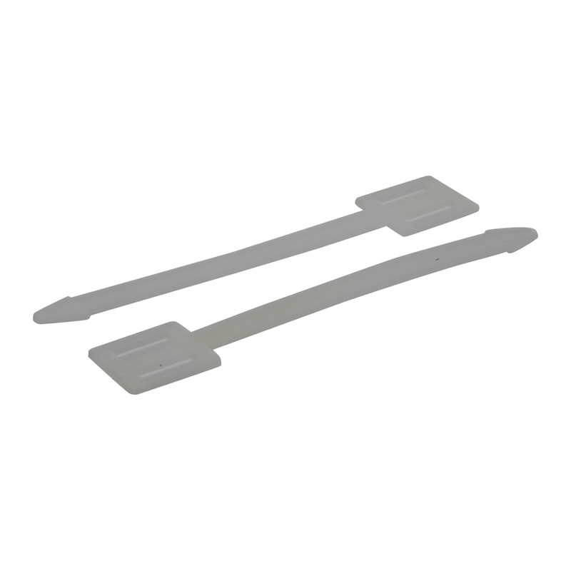 1 Bag of 100 - HellermannTyton Arrowtag Cable Tie Cable Markers, Natural, Pre-printed '-0', 1.7 - 3.6mm Cable