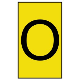 1 Bag of 250 - HellermannTyton Ovalgrip Slide On Cable Markers, Black on Yellow, Pre-printed '0', 2.5 - 6mm Cable