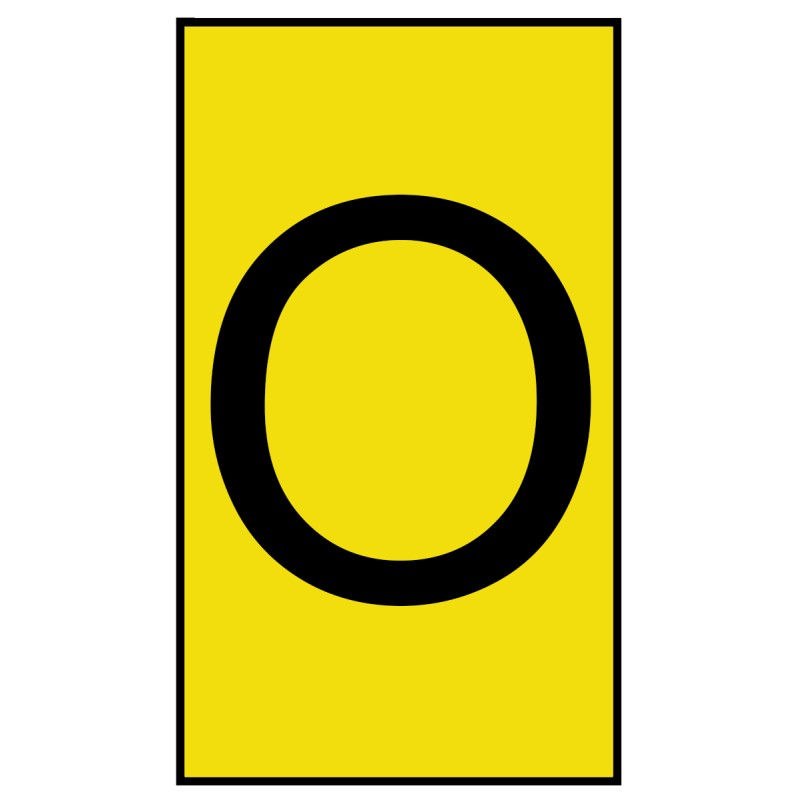 1 Bag of 250 - HellermannTyton Ovalgrip Slide On Cable Markers, Black on Yellow, Pre-printed '0', 2.5 - 6mm Cable