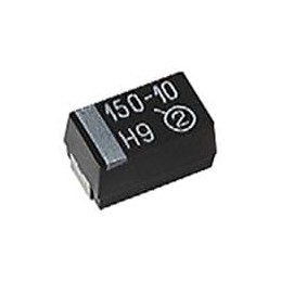 1 pcs : 593D106X9016A2TE3 - Tantalum Capacitors - Solid SMD 10uF 16volts 10% A case Molded