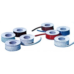 1 Reel of 1000 - Brady Ademark Slide On Cable Markers, White, Pre-printed '1', 2.3 - 3.3mm Cable