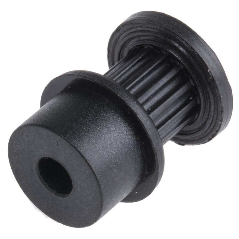 1 pcs - RS PRO Timing Belt Pulley, Glass Filled PC 6mm Belt Width x 2mm Pitch, 14 Tooth