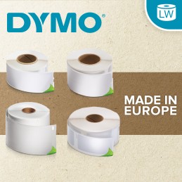 1 pcs - Dymo White Black Print Label Roll, 89mm Width, 28mm Height, 130Per Roll Qty