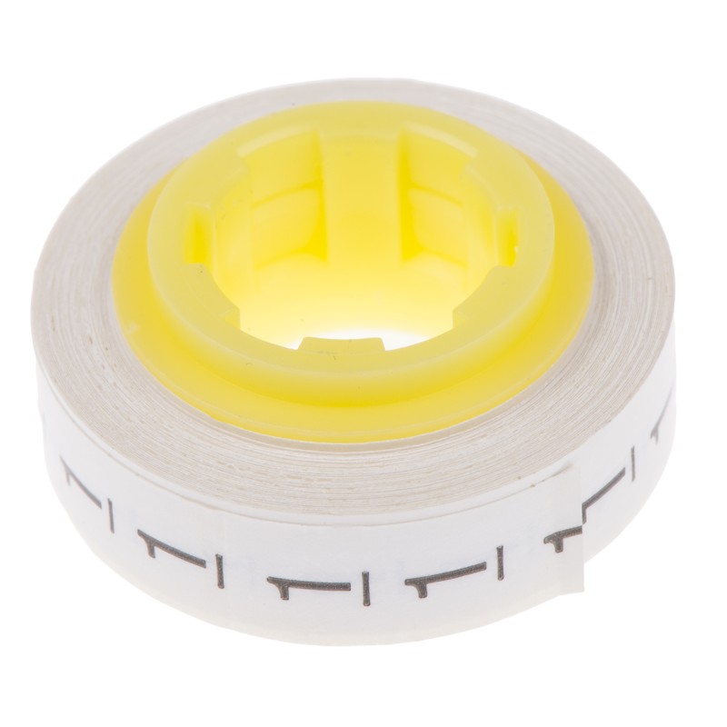 3 pcs - 3M Adhesive Cable Markers, White, Pre-printed '1'