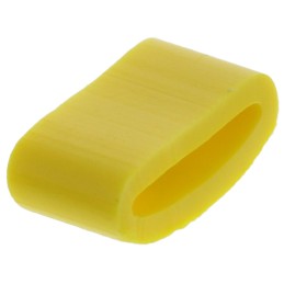 1 Bag of 500 - HellermannTyton Ovalgrip Slide On Cable Markers, Black on Yellow, Pre-printed 'A', 2.5 - 6mm Cable