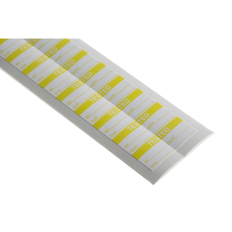 1 Bag of 140 - RS PRO Adhesive Pre-Printed Adhesive Label-Tested-. Quantity: 140