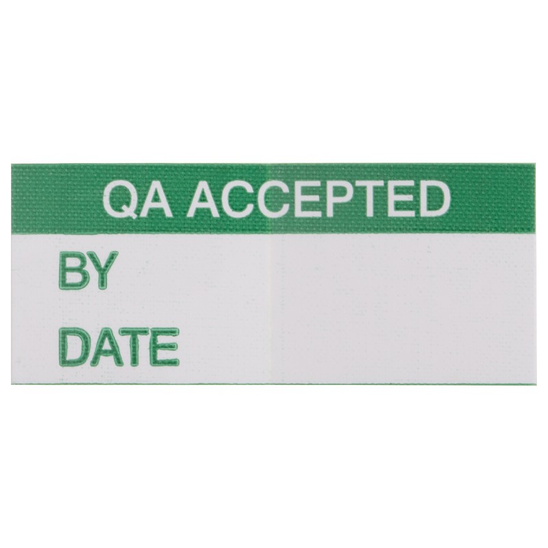 1 Bag of 140 - RS PRO Adhesive Pre-Printed Adhesive Label-QA Accepted-. Quantity: 140